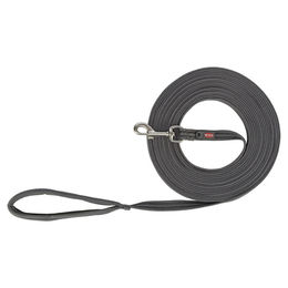 TRIXIE Fusion Tracking-Riemen gummiert M-XL 5 m 17 mm Graphit/Papaya - 5 m – Bild 1 von 4