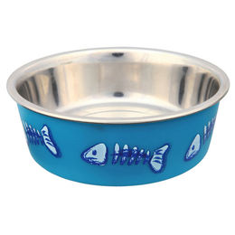 TRIXIE Futternapf Edelstahl mit Kunststoffmantel 0,3 l - 0,3 l – Bild 1 von 2