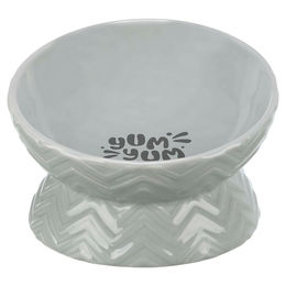 TRIXIE Futternapf Keramiknapf ergonomisch grau für Katzen - 350 ml – Bild 1 von 4