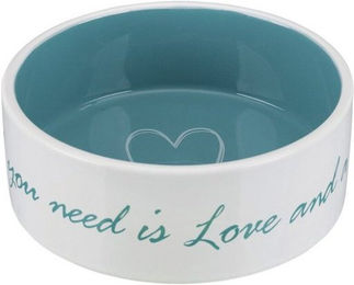 Produktbild von TRIXIE Futternapf Keramiknapf Pet's Home creme/petrol