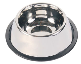 Produktbild von TRIXIE Futternapf Langohr Edelstahl mit Gummiring - 0,9 l