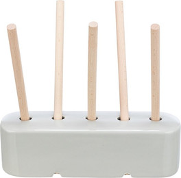 Produktbild von TRIXIE Futterständer aus Keramik und Holz für Nager