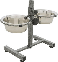 Produktbild von TRIXIE höhenverstellbare Hundebar mit 2 Edelstahlnäpfen - 2 x 0,75 l