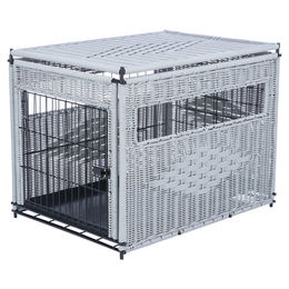 TRIXIE Home Kennel Polyrattan Medium 58 x 60 x 77 cm Hundemobiliar – Bild 1 von 6