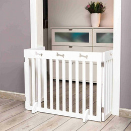 Produktbild von TRIXIE Hunde-Absperrgitter MDF 3-teilig 82-124x61 cm weiß
