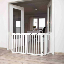 Produktbild von TRIXIE Hunde-Absperrgitter MDF 4-teilig weiß