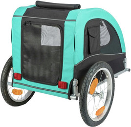 Produktbild von TRIXIE Hunde-Fahrradanhänger Limited Edition schwarz/türkis