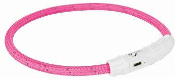 TRIXIE Hunde-Leuchtring Pink Flash USB M-L - 45 cm – Bild 1 von 6