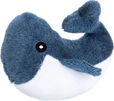 Produktbild von TRIXIE Hunde-Plüschspielzeug Wal Brunold blau-weiß