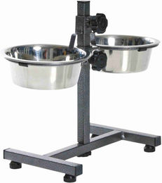 TRIXIE Hundebar mit 2 Edelstahlnäpfen höhenverstellbar - 2 x 4,5 l – Bild 1 von 4