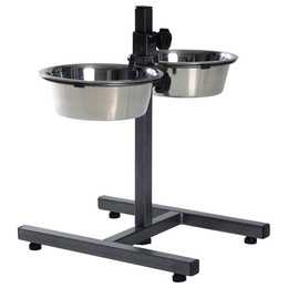 Produktbild von TRIXIE Hundebar mit 2 Edelstahlnäpfen höhenverstellbar - 1,8 l
