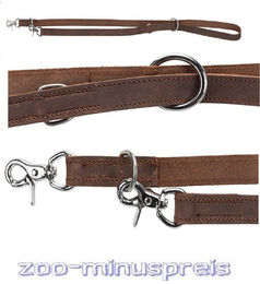 TRIXIE Hundeleine aus Leder Rustic V-Leine L–XL 2,00 m dunkelbraun - 2 m – Bild 1 von 5