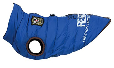 Produktbild von Trixie Hundemantel Saint-Malo mit Geschirr blau