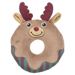 Produktbild von Trixie Hundespielzeug Elch Donut grau