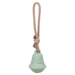 Produktbild von Trixie Hundespielzeug Glocke am Tau petrol