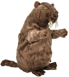 TRIXIE Hundespielzeug Plüschbiber mit Quietscher 27 cm - 27 cm – Bild 1 von 2