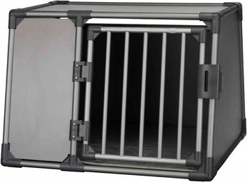 Produktbild von TRIXIE Hundetransportbox Aluminium graphit B-Ware Größe L (92 x 64 x 78 Centimeter)