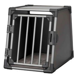 TRIXIE Hundetransportbox Aluminium graphit Größe M – Bild 1 von 3