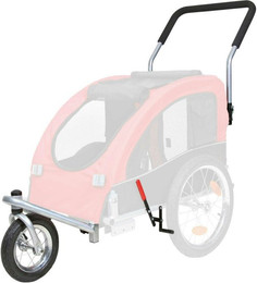 Produktbild von TRIXIE Jogger-Umbausatz für Fahrrad-Anhänger M schwarz/rot