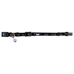 Produktbild von TRIXIE Katzen-Halsband Junior aus Nylon mit Katzenmotiv