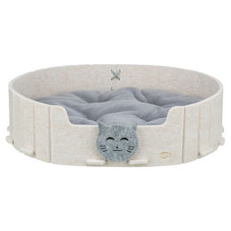 Produktbild von Trixie Katzenbett Emelie sand/grau, Maße: 50 x 42 cm