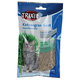 Produktbild von Trixie Katzengras Saat Nachfüllbeutel - 3 x 100 g