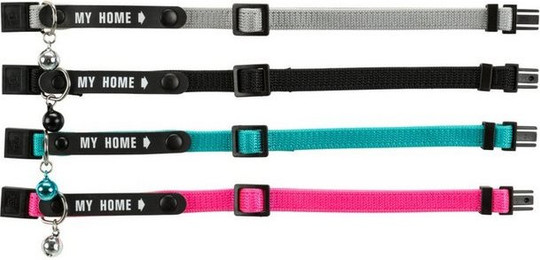 Produktbild von Trixie Katzenhalsband mit Adresslasche aus Nylon - 1 Stk.