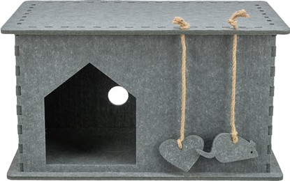Produktbild von TRIXIE Katzenhöhle Lene aus formstabilem Filz mit 2 Eingängen und Spielzeug