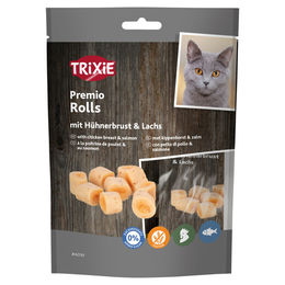 Trixie Katzensnack Premio Rolls mit Hühnerbrust & Lachs 50 g - 6 Stück / Sparpaket – Bild 1 von 3