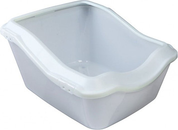 Produktbild von Trixie Katzentoilette Cleany Cat mit Rand weiß