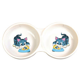 Trixie Keramik-Doppelnapf für Katzen - 0,15 l – Bild 1 von 3