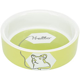 Produktbild von TRIXIE Keramiknapf mit Nagermotiv - 90 ml