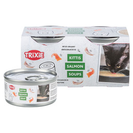 Produktbild von Trixie Kittis Soup Huhn & Lachs - 4 x 80 g