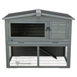 Produktbild von Trixie Kleintierstall mit Freilaufgehege grau