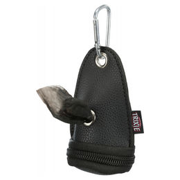 Produktbild von TRIXIE Kotbeutelspender aus Kunstleder mit Karabinerhaken - 20 Stk.
