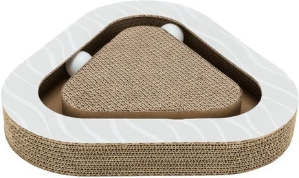 TRIXIE Kratzpappe aus Pappe mit Spielbällen braun – Bild 1 von 4