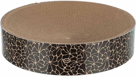 Produktbild von TRIXIE Kratzpappe rund mit Katzenminze, ø 45 × 10 cm Floral