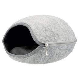 Trixie Kuschelhöhle Luna Filz hellgrau – Bild 1 von 4
