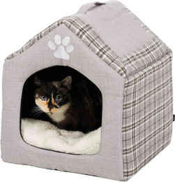 Produktbild von TRIXIE Kuschelhöhle Silas grau/creme 40x40x45 cm