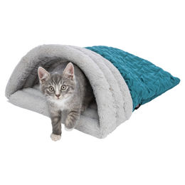 Produktbild von Trixie Kuschelsack Estelle grün/grau für Katzen