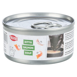 Produktbild von Trixie Lachs Suppe Katzensnack - 80 g
