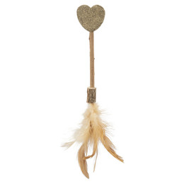 Produktbild von TRIXIE Matatabi Lolly Herz mit Katzenminze und Federn 23 cm - 1 Stk.