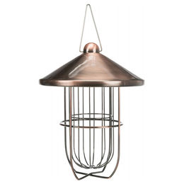 Produktbild von TRIXIE Meisenknödelhalter mit Dach für 3 Knödel, Metall, Kupfer