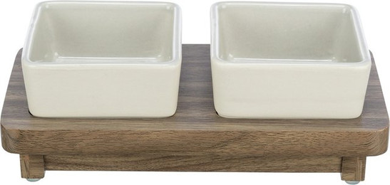 Produktbild von TRIXIE Napf-Set CityStyle aus Keramik und MDF - 0,2 l