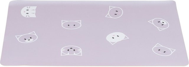 Produktbild von TRIXIE Napfunterlage Katze Mimi, 44 × 28cm flieder