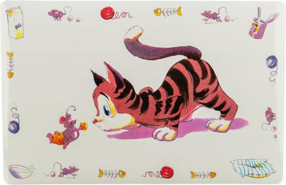 Produktbild von TRIXIE Napfunterlage Tischset Comic-Katze