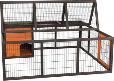 Produktbild von Trixie Natura Freilaufgehege mit Abdeckung 150×53×150 cm