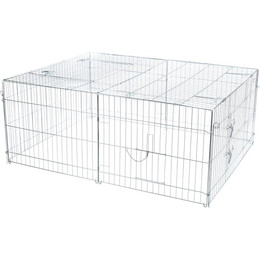 Produktbild von TRIXIE natura Freilaufgehege mit Abdeckung verzinkt 144x116x58cm