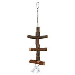 Produktbild von Trixie Natural Living Spielzeug aus Rindenholz mit Kette und Tau, 40 cm