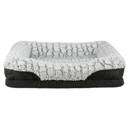 Produktbild von TRIXIE orthopädisches Hundebett Vital Lino 70 x 55 cm schwarz/grau